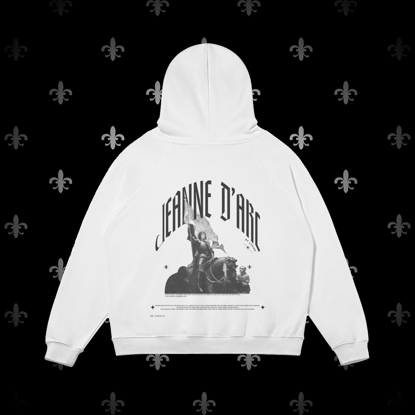 sweat hoodie streetwear jeanne d'arc joan of arc lysius vêtement