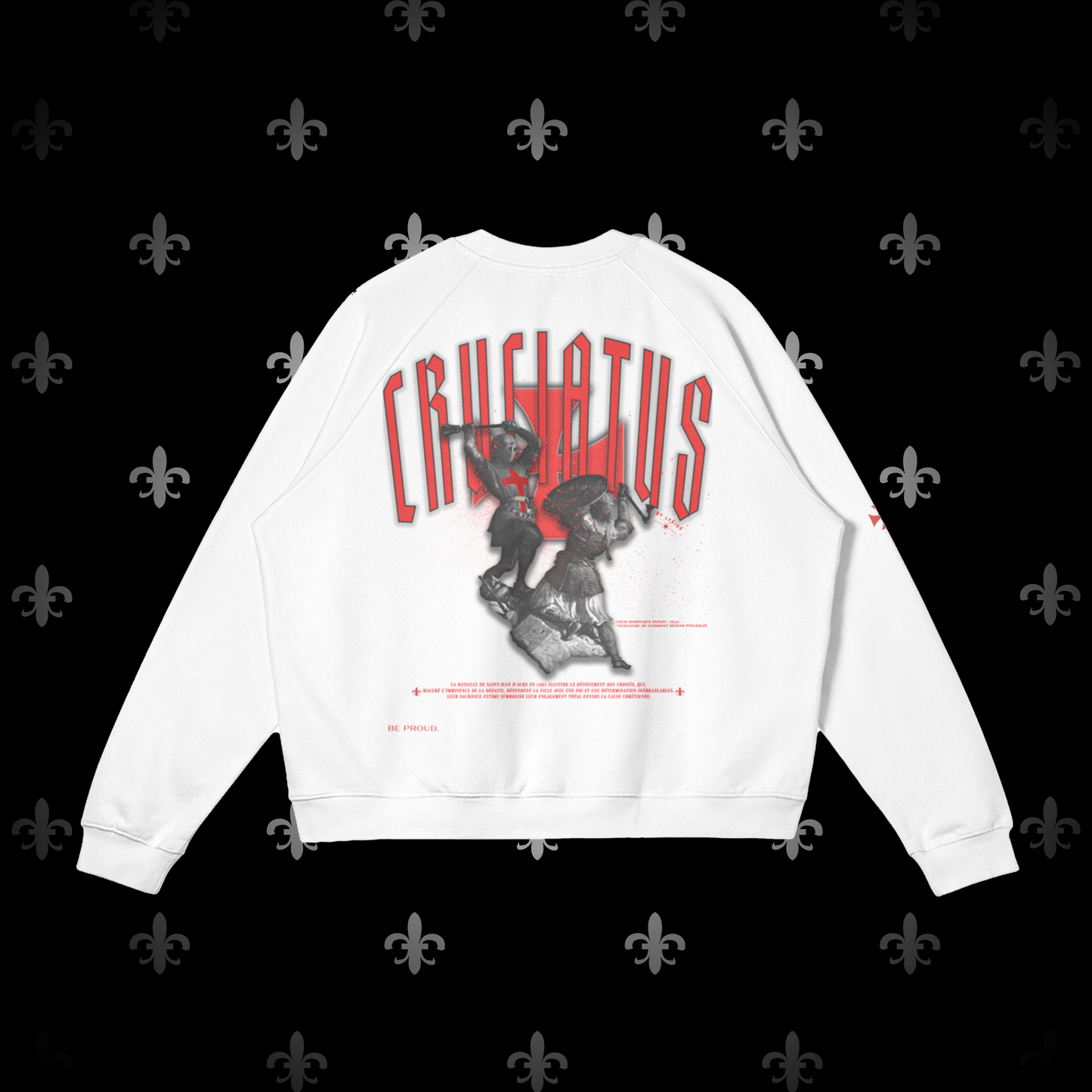 Sweat streetwear croisade croisé chevalier cruciatus lysius vêtement