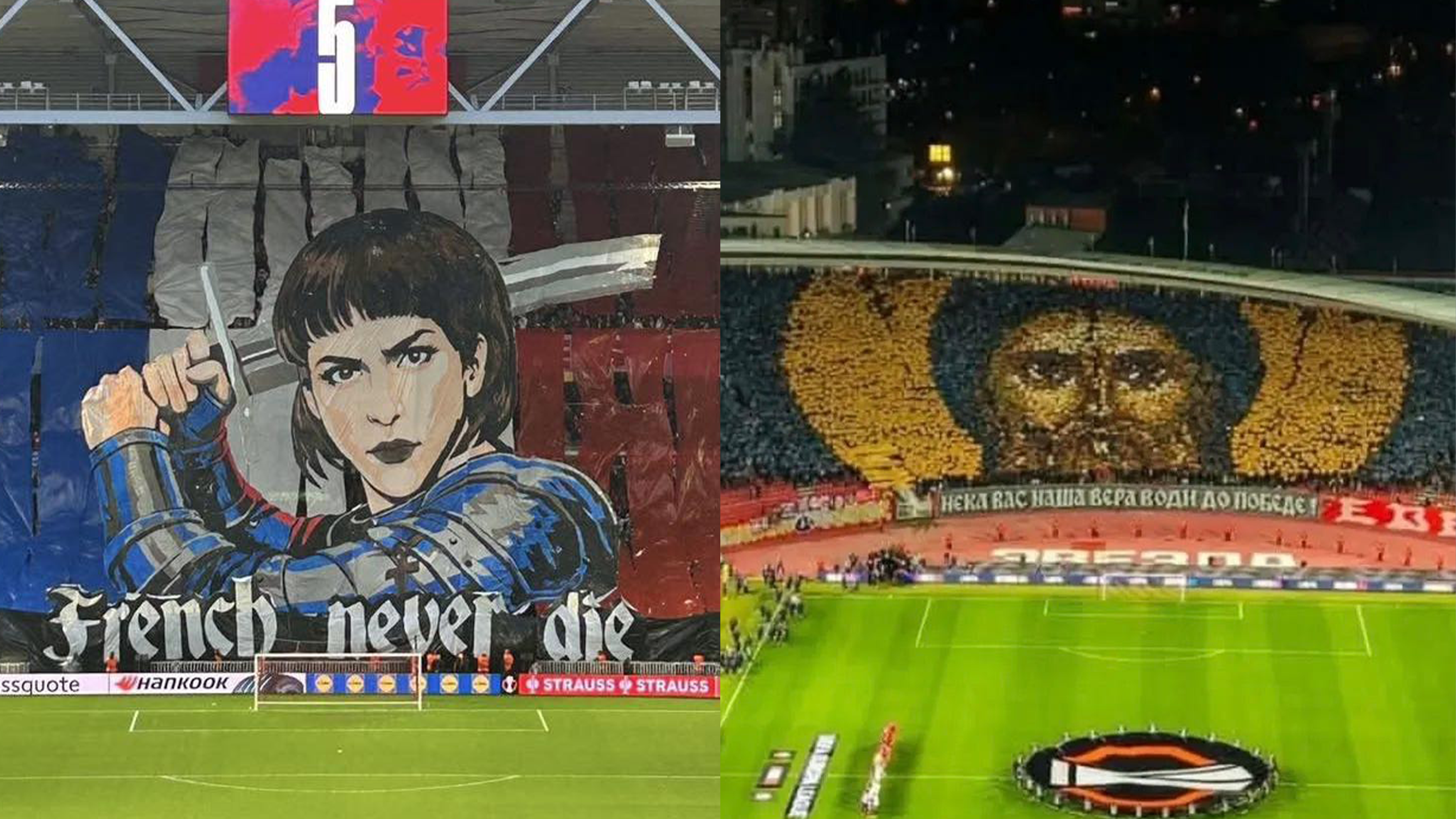 Pourquoi l'UEFA a-t-elle sanctionné les tifos de Jeanne d'Arc et du Christ ?