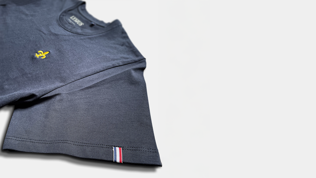 T-shirt Le Lys Made in France en coton bio premium avec broderie artisanale