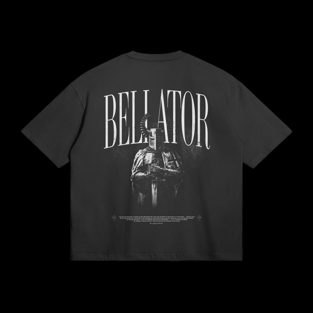T-shirt BELLATOR chevalier teutonique blanc