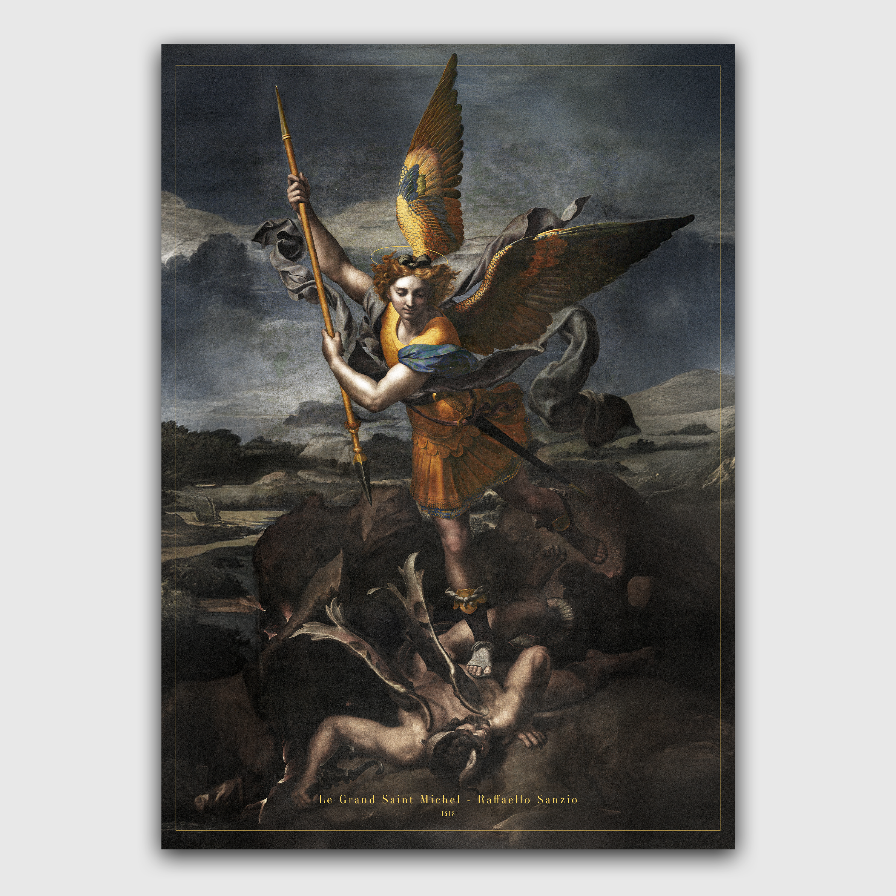 affiche poster ange archange saint michel france