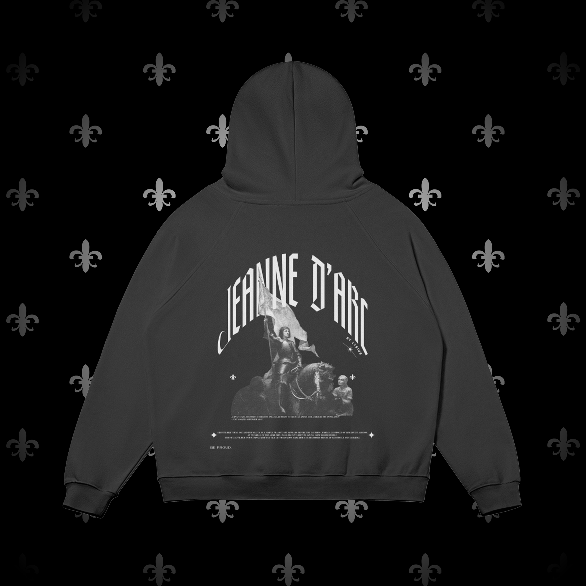 sweat hoodie streetwear jeanne d'arc joan of arc lysius vêtement 